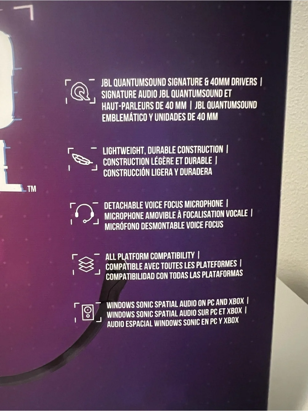 JBL Quantum 100 Gaming headset for all consoles